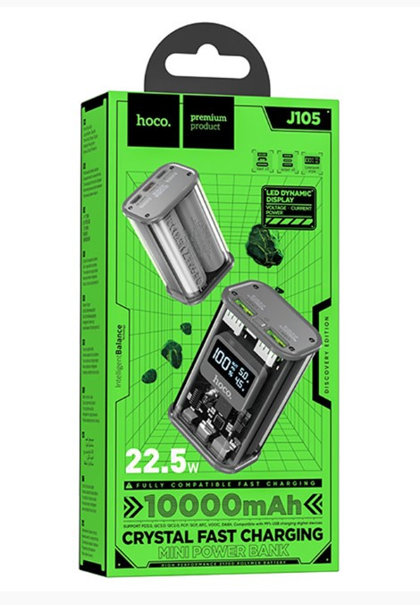 Внешний аккумулятор HOCO J105 Discovery, 3A, 10000 mAh