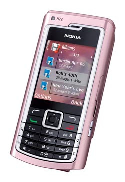 Корпус для Nokia N72 (розовый)