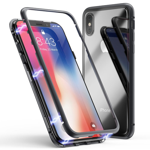 Накладка для SAMSUNG A105F A10, M105F M10, магнитная, металлическая, черный