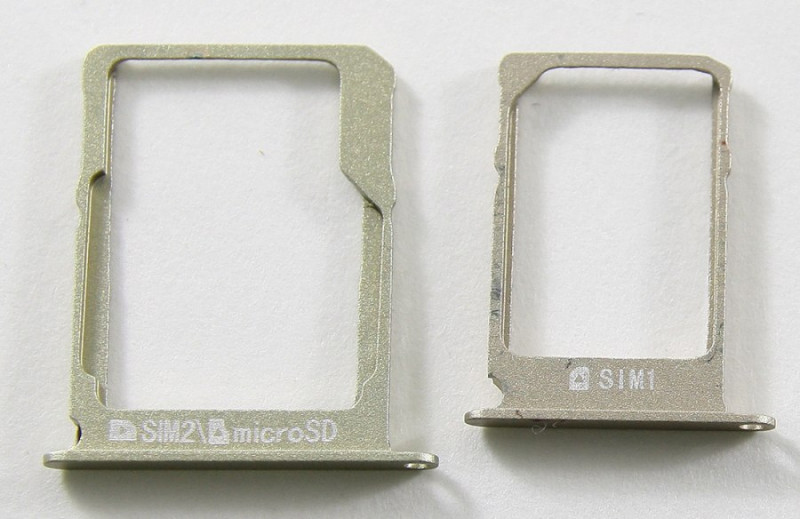 Контейнер SIM+Micro SD для Samsung A300F/A500F/A700F (золото) Оригинал