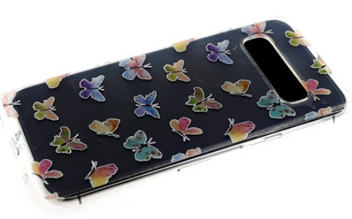 Накладка для Samsung A515F A51, картинки в ассортименте с блестками