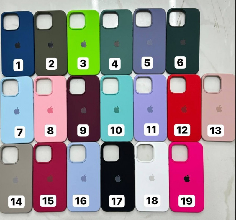 Накладка для Apl IPh 15 Pro Max, SILICONE COVER Soft-touch, какао