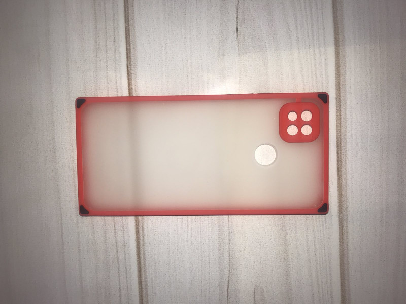 Накладка для HUAWEI Honor 7X, матовый, красный, цветные кнопки