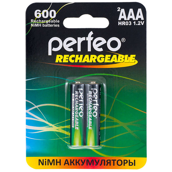 Аккумулятор Perfeo HR03 600mAh 2BL/32766