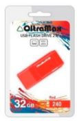 Флеш-накопитель 32Gb OltraMax 240, USB 2.0, пластик, красный