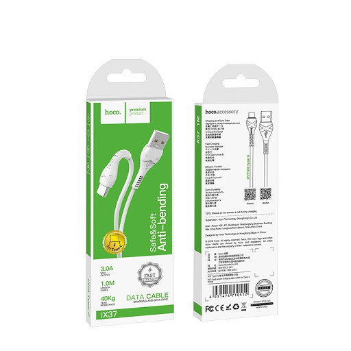 USB кабель HOCO X37 Cool, TYPE-C 3A, 1 м