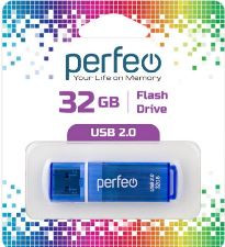 Флеш-накопитель 32Gb Perfeo C13, USB 2.0, синий