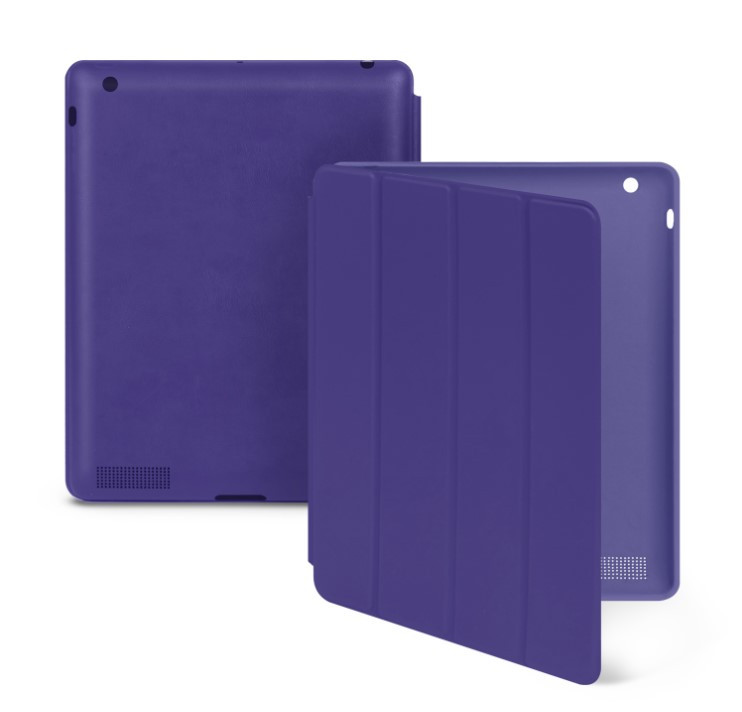 Чехол-книга для iPAD 2/3/4 кожа Copi Orig фиолетовый