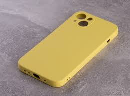 Накладка для Apl IPh 11, SILICONE COVER Soft-touch, с защитой камеры, лимонный