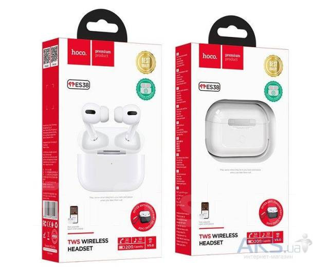 Гарнитура беспроводная HOCO ES38 Original Series TWS Wireless Headset (белая)