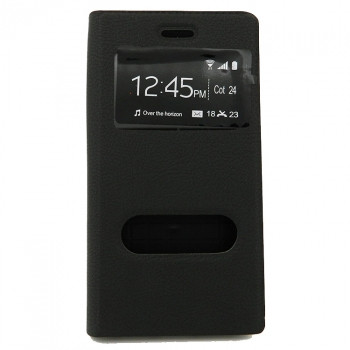 Чехол-книга 4,5 дюйм., (4,3-4,5 ), универсальный,  с силиконовым держателем, с рис. №4 Цветы