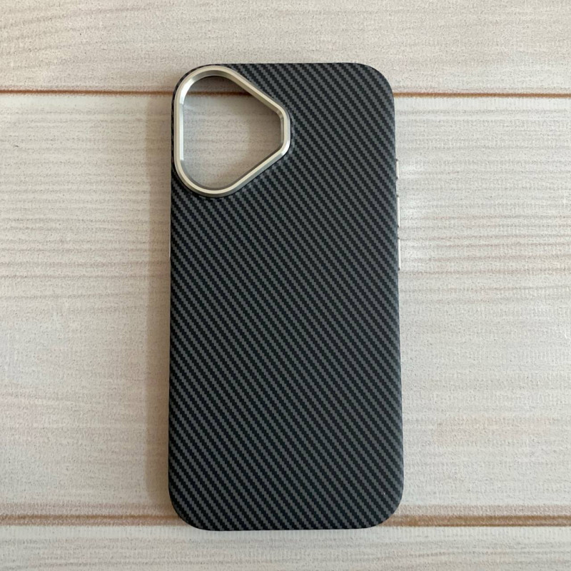 Накладка для Samsung A34, карбон, черный